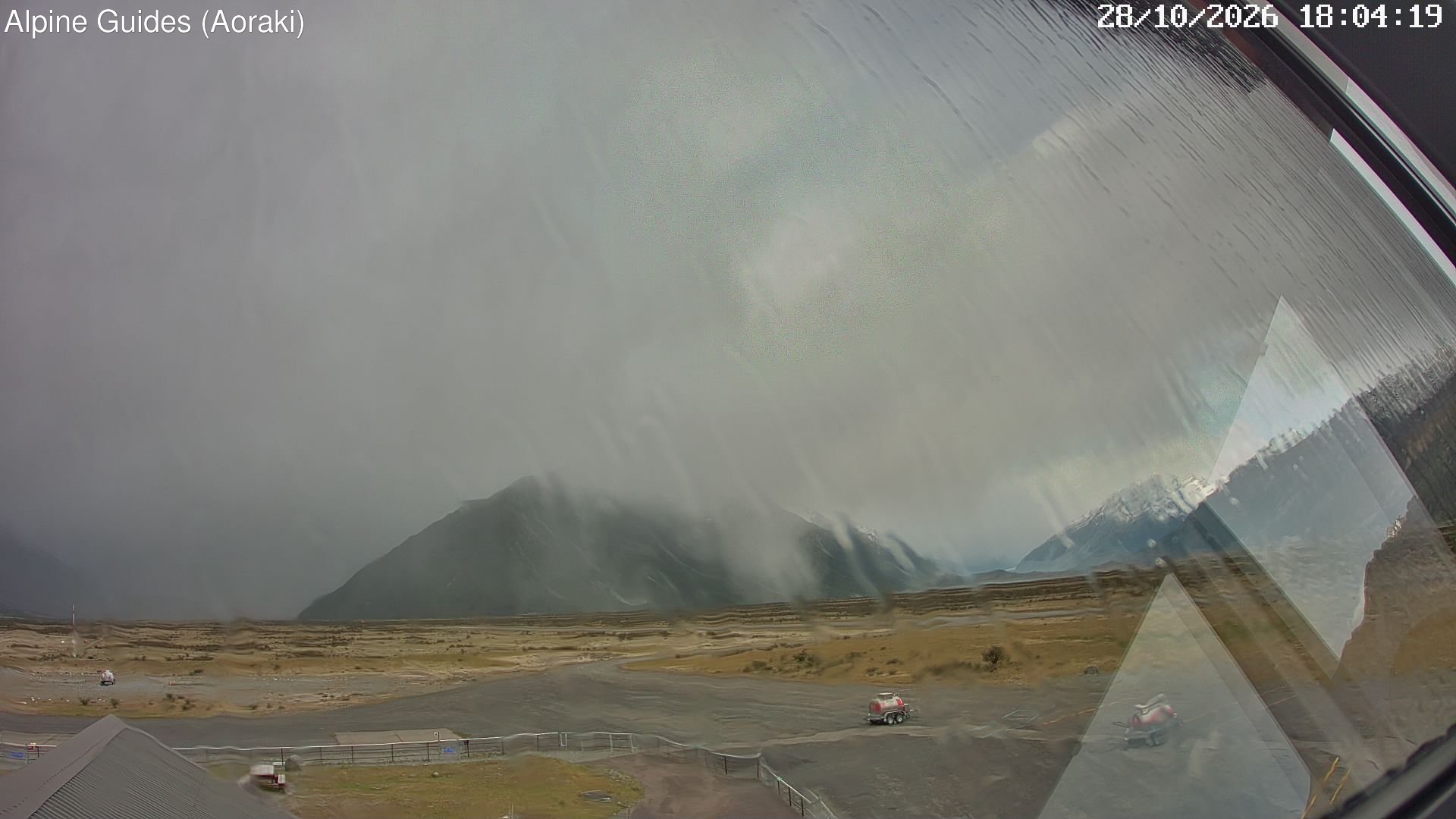 time-lapse frame, Mount Cook Airport North webcam