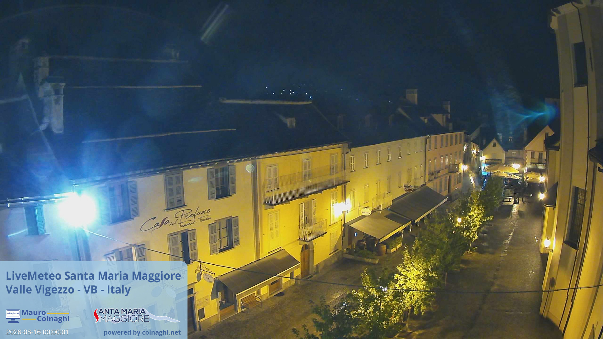 time-lapse frame, Santa Maria webcam