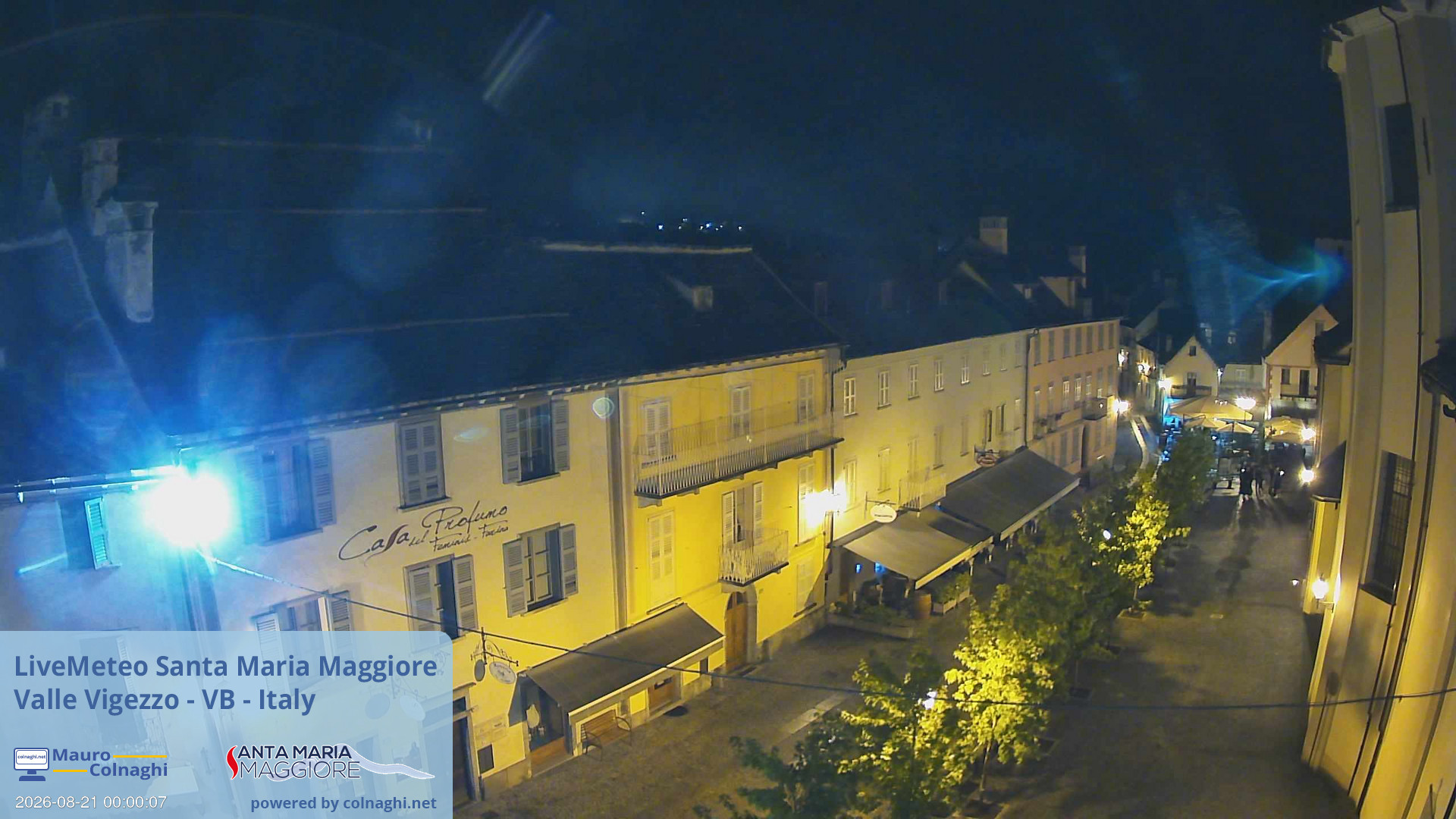 time-lapse frame, Santa Maria webcam