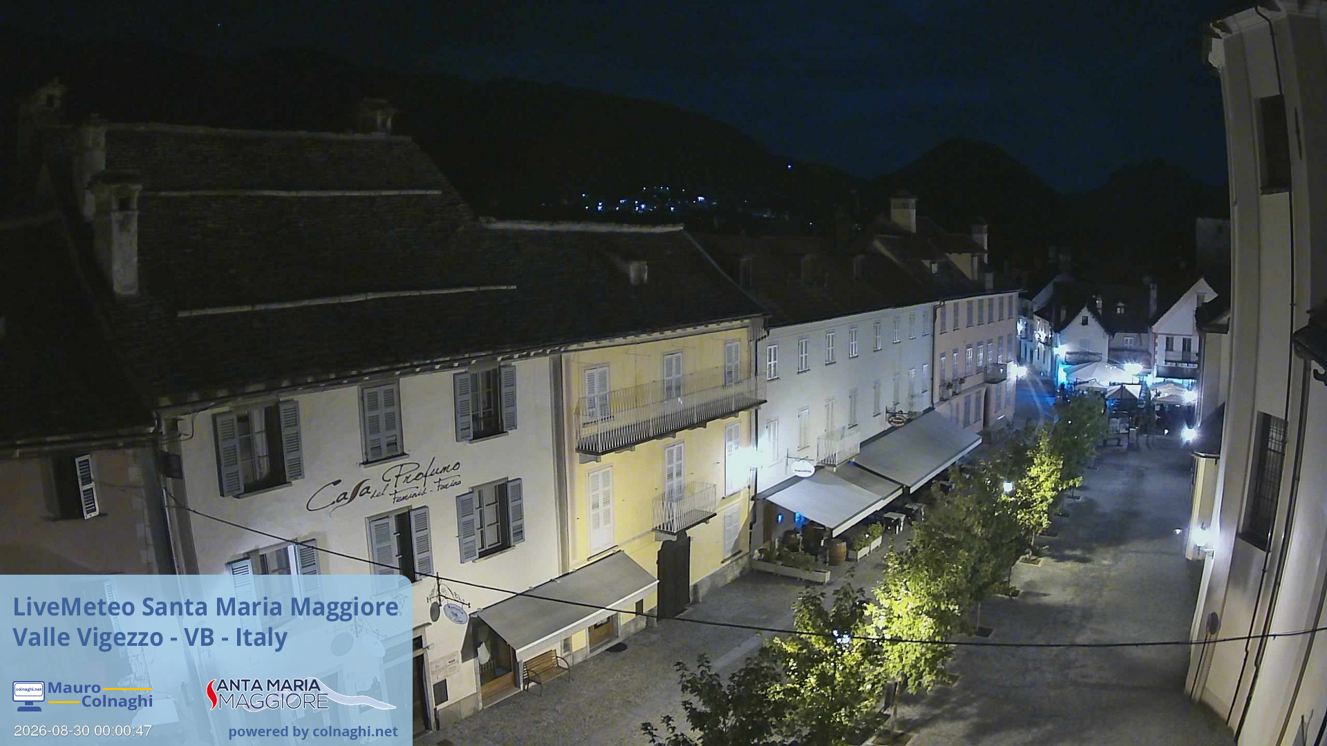 time-lapse frame, Santa Maria webcam