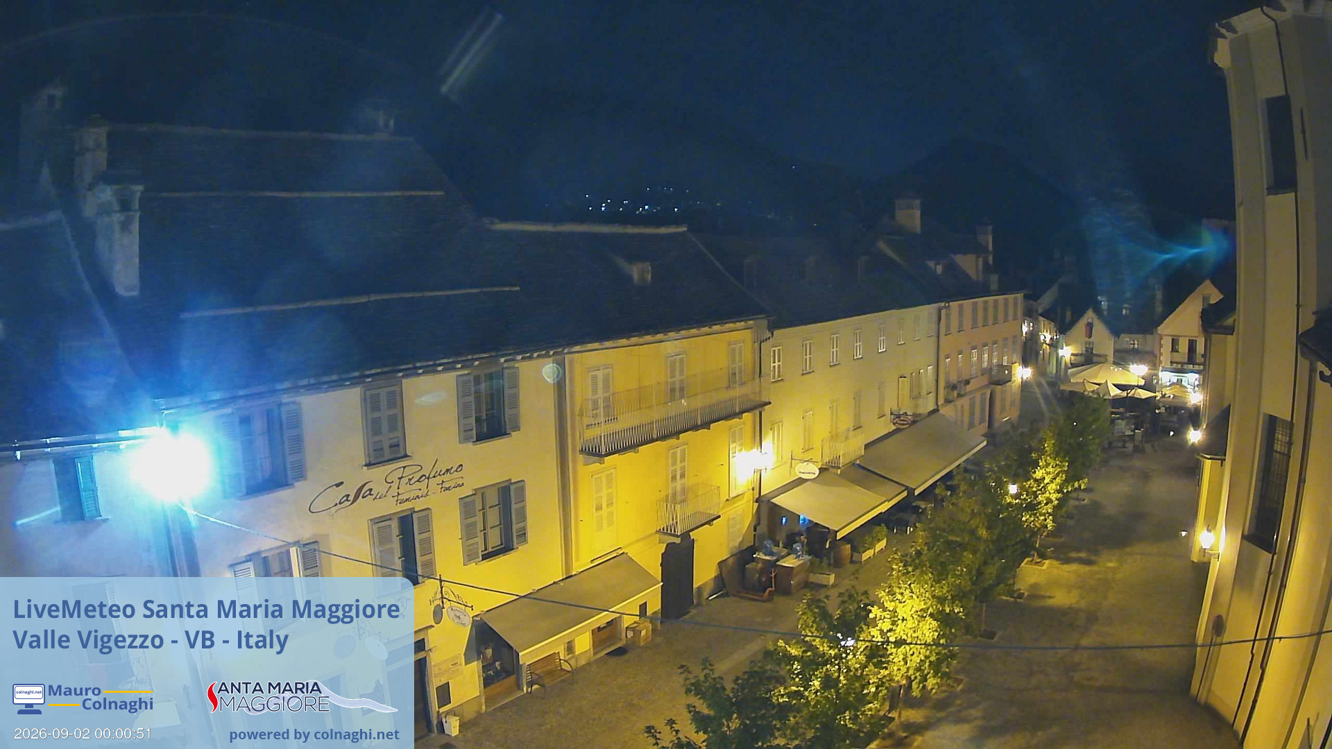 time-lapse frame, Santa Maria webcam