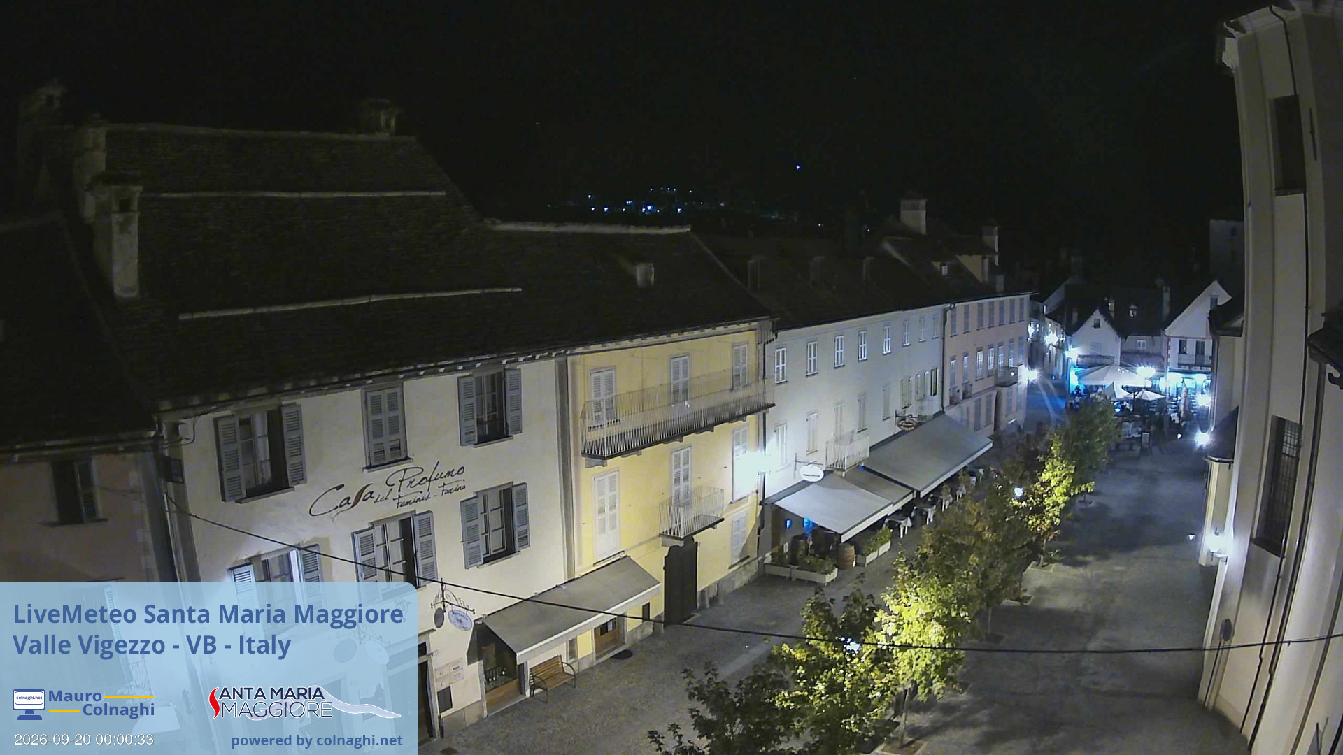 time-lapse frame, Santa Maria webcam
