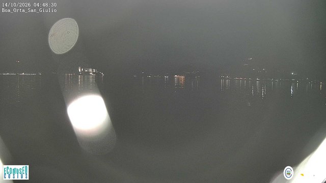 time-lapse frame, Orta San Giulio webcam