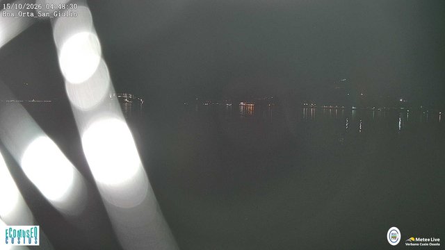 time-lapse frame, Orta San Giulio webcam