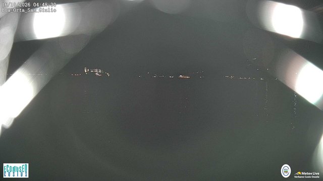 time-lapse frame, Orta San Giulio webcam