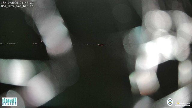 time-lapse frame, Orta San Giulio webcam