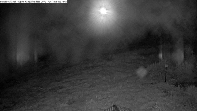 time-lapse frame, Palisades Tahoe Alpine Race webcam