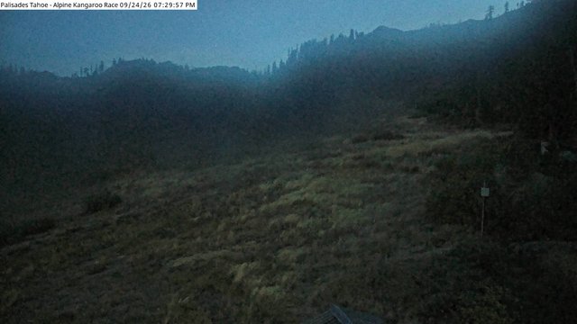 time-lapse frame, Palisades Tahoe Alpine Race webcam