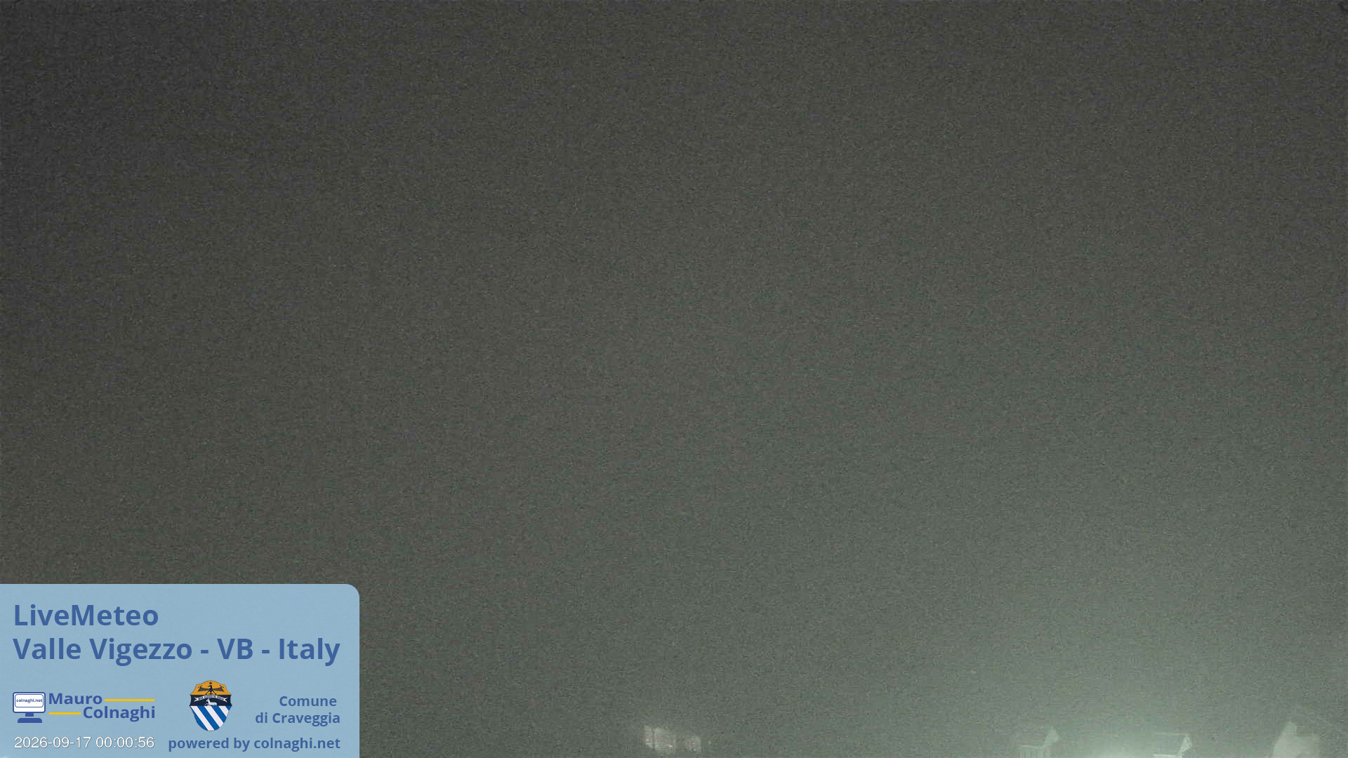 time-lapse frame, Valle Vigezzo webcam