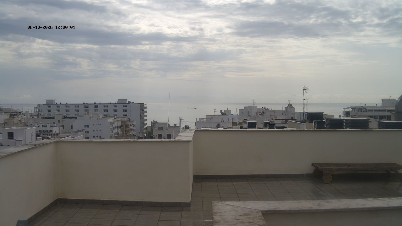view from Santa Eulalia Wettercam on 2026-10-06
