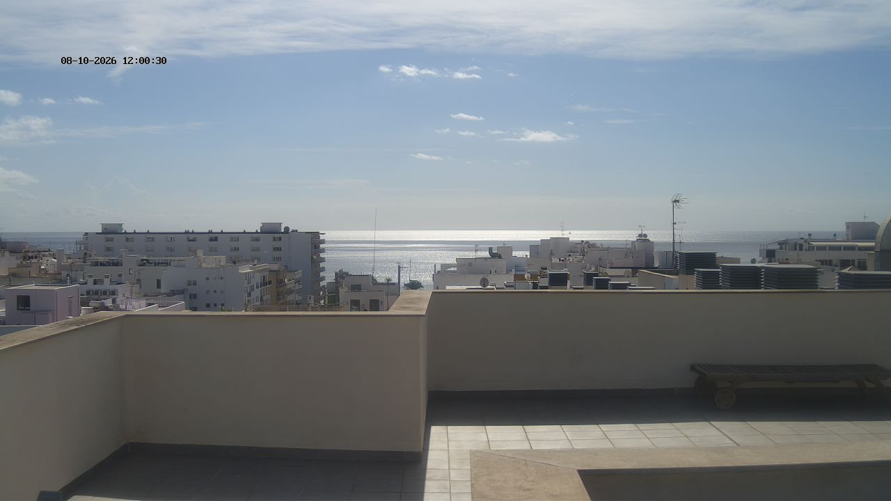 view from Santa Eulalia Wettercam on 2026-10-08