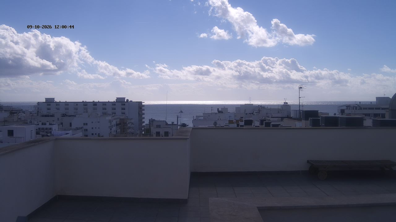 view from Santa Eulalia Wettercam on 2026-10-09