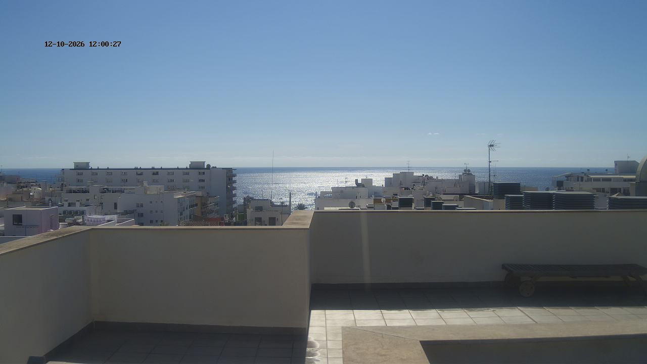view from Santa Eulalia Wettercam on 2026-10-12