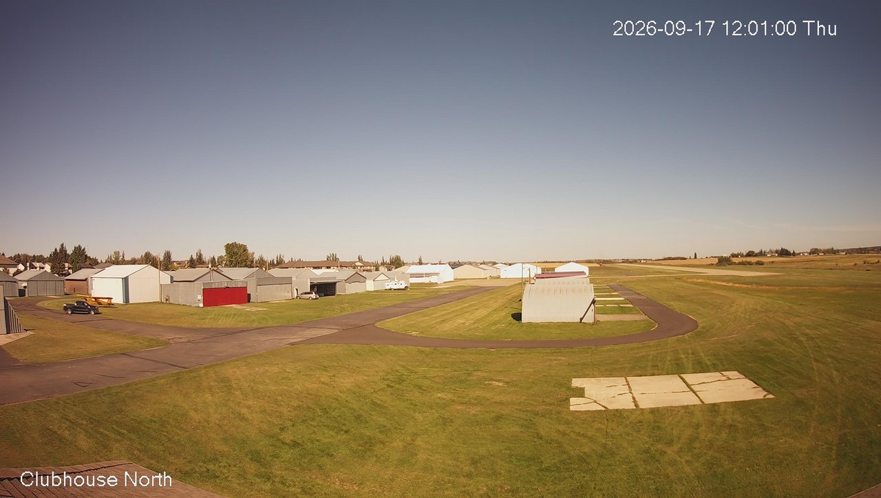 view from North view of Lacombe Airport on 2026-09-17