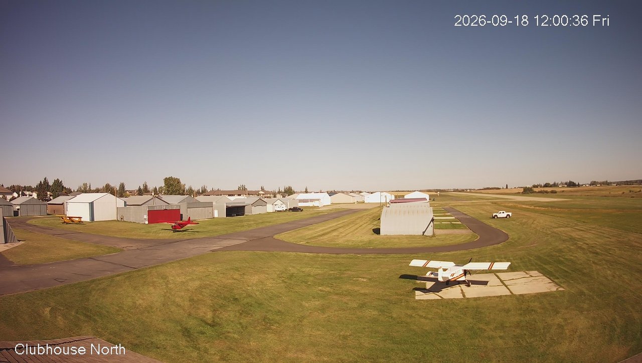 view from North view of Lacombe Airport on 2026-09-18