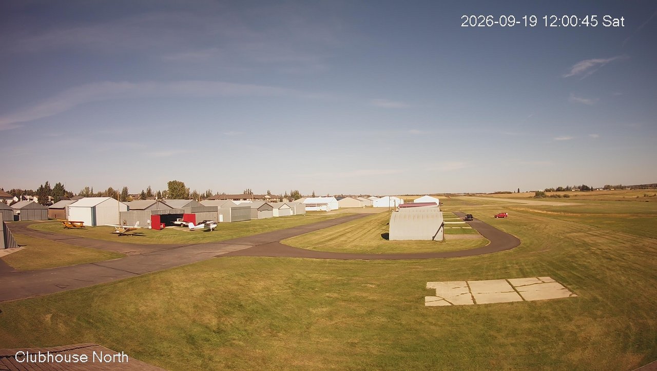 view from North view of Lacombe Airport on 2026-09-19