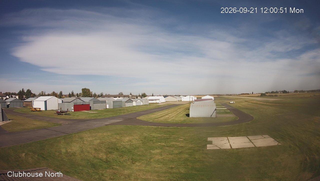view from North view of Lacombe Airport on 2026-09-21