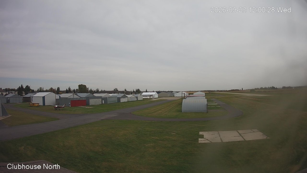 view from North view of Lacombe Airport on 2026-09-23