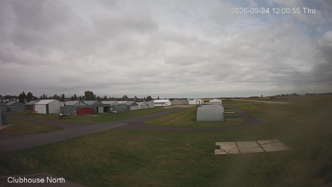 view from North view of Lacombe Airport on 2026-09-24