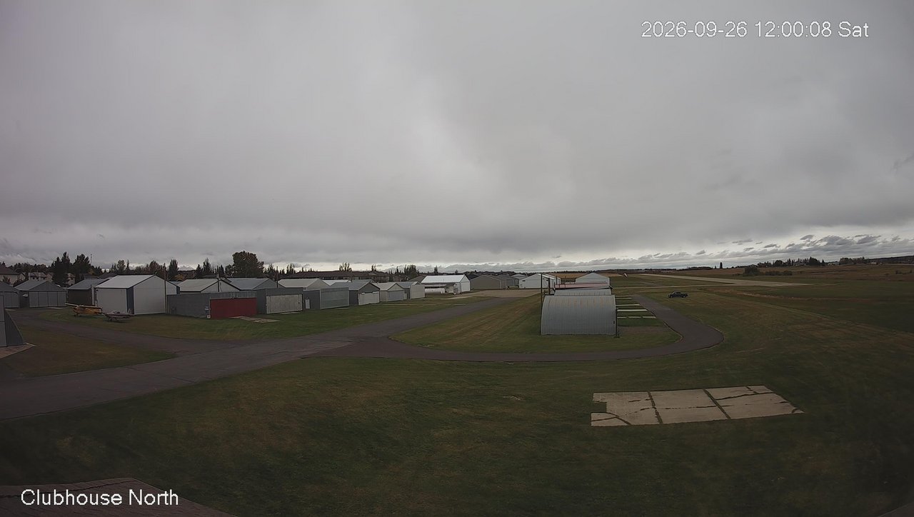 view from North view of Lacombe Airport on 2026-09-26