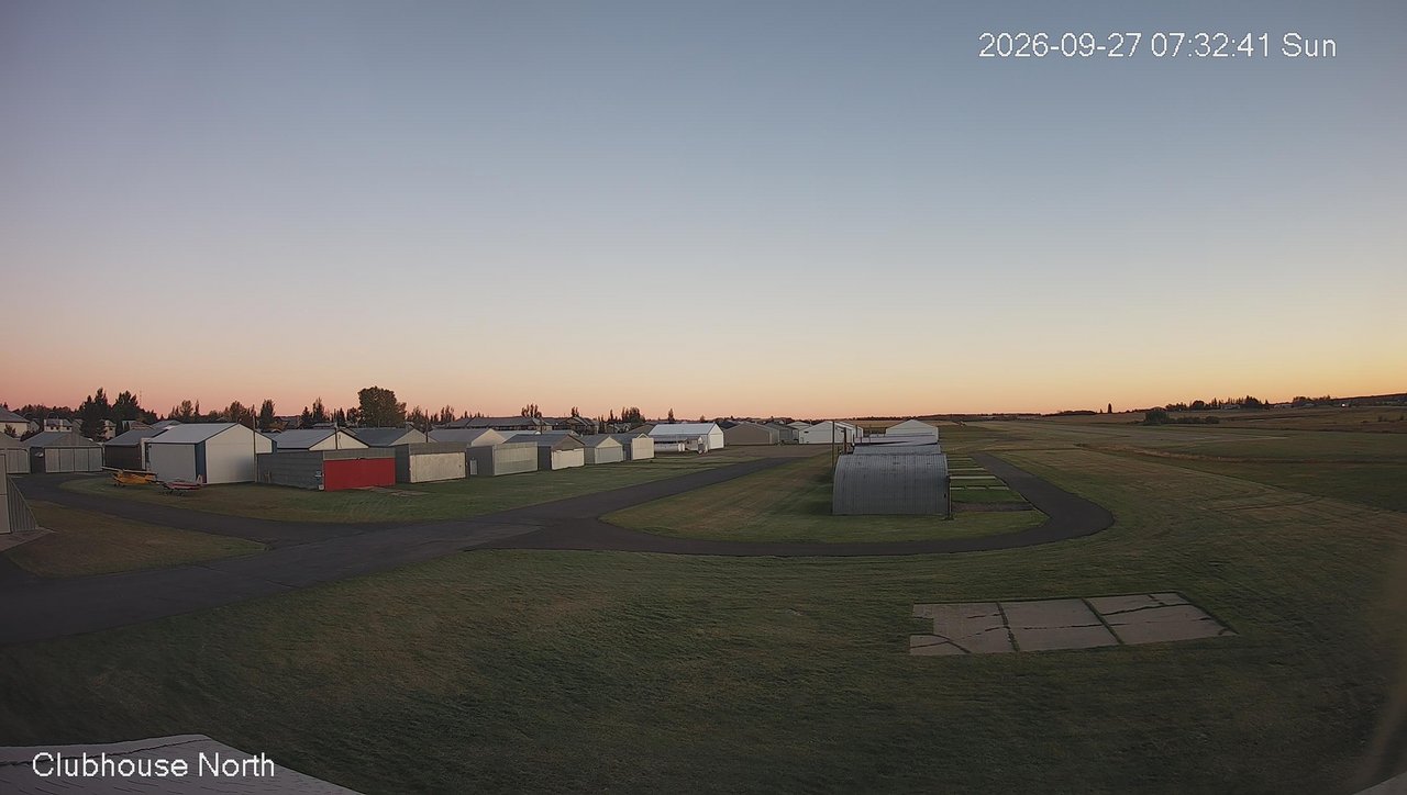 time-lapse frame, North view of Lacombe Airport webcam