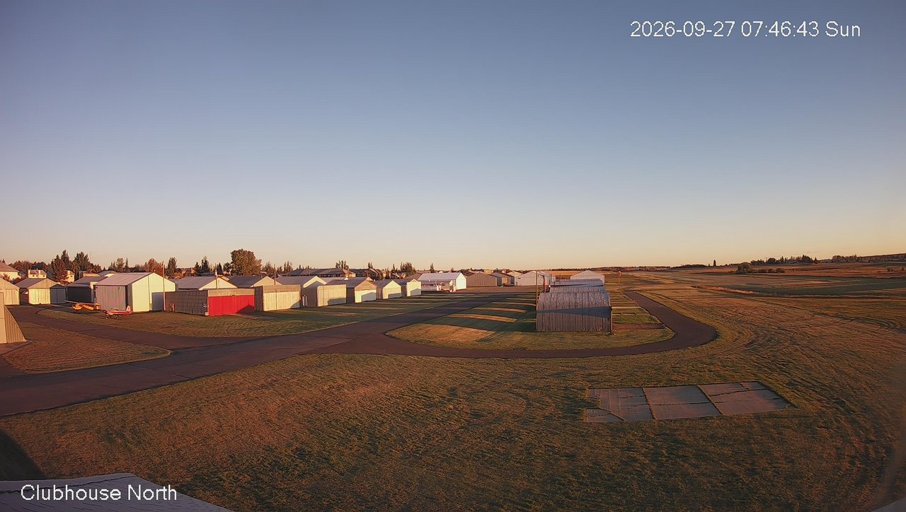 view from North view of Lacombe Airport on 2026-09-27