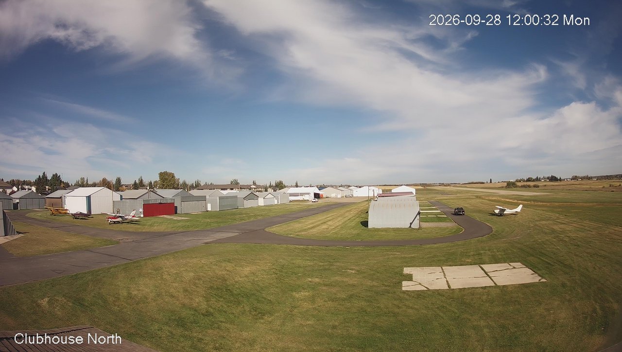 view from North view of Lacombe Airport on 2026-09-28