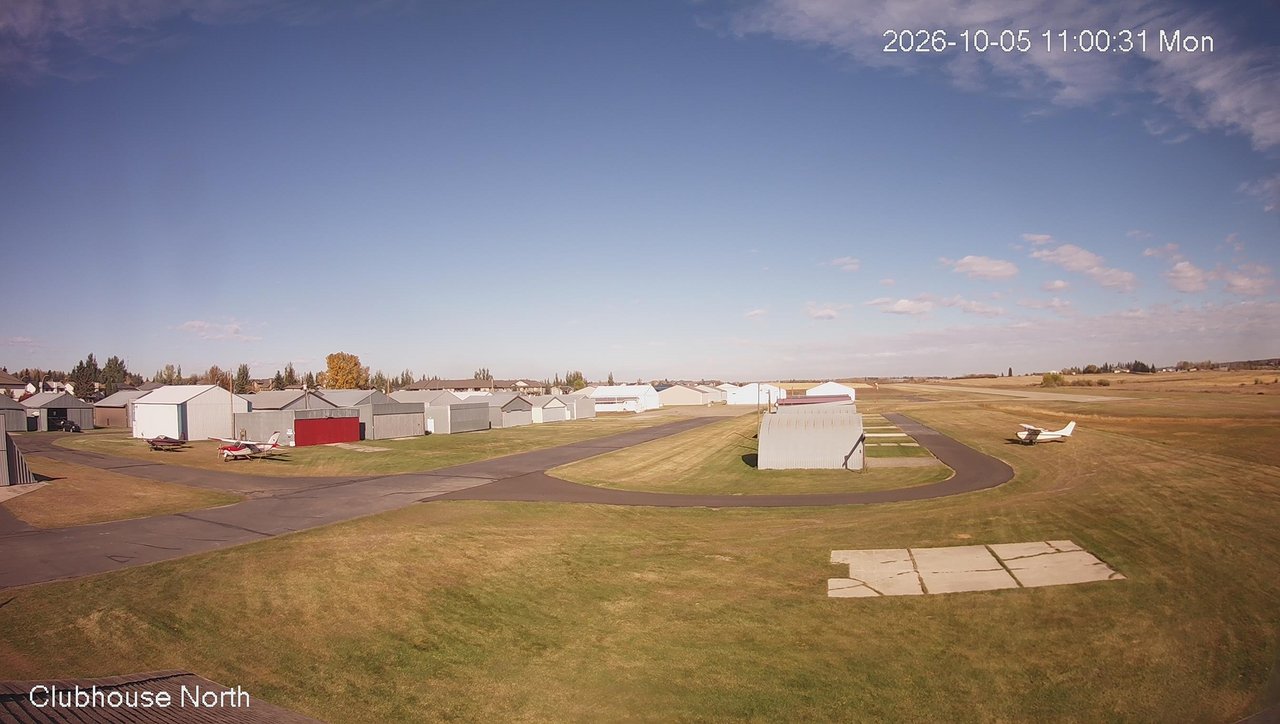 view from North view of Lacombe Airport on 2026-10-05
