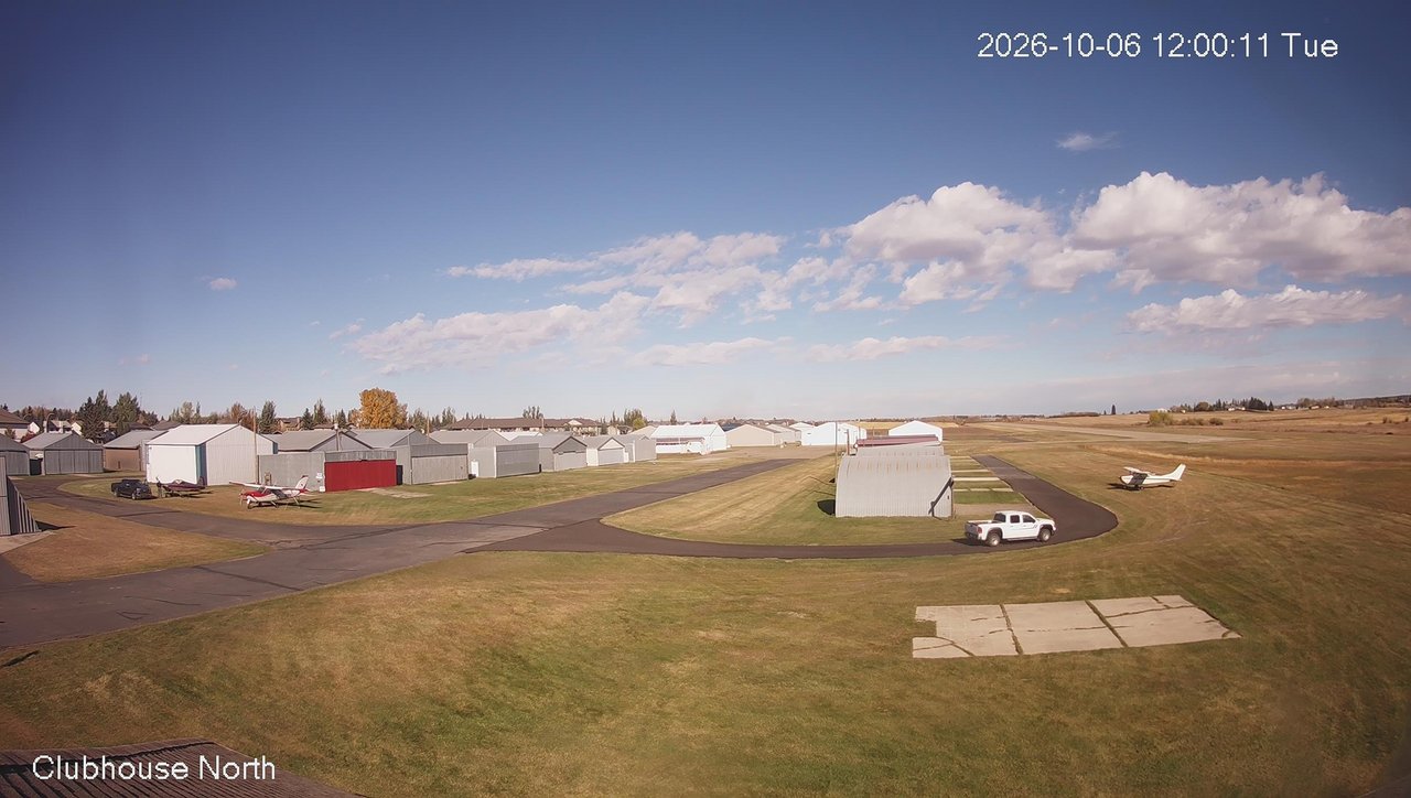 view from North view of Lacombe Airport on 2026-10-06
