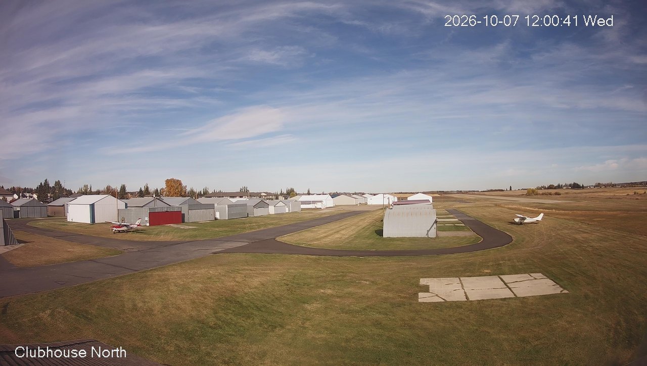 view from North view of Lacombe Airport on 2026-10-07