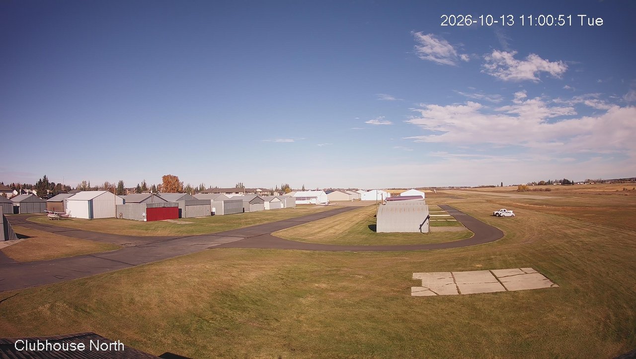 view from North view of Lacombe Airport on 2026-10-13