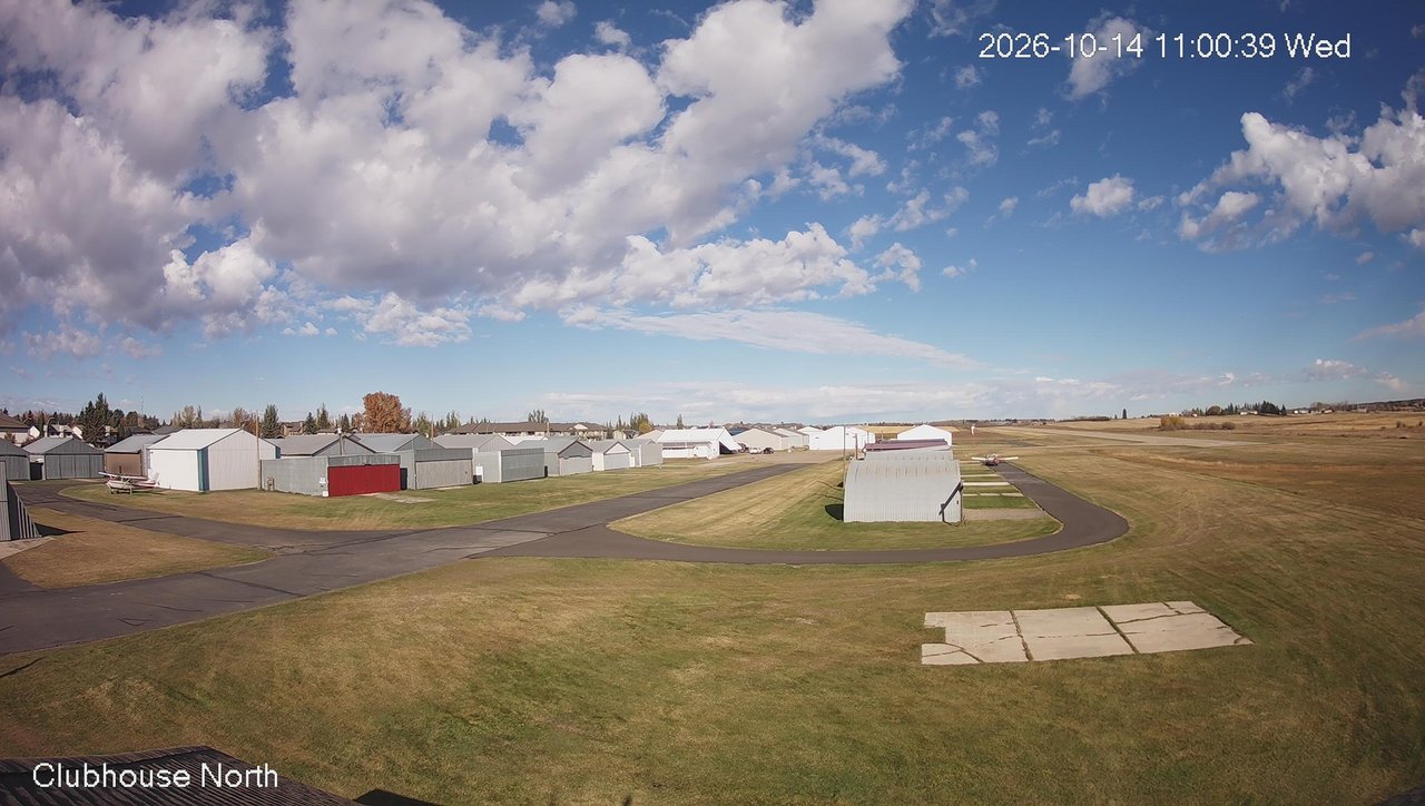 view from North view of Lacombe Airport on 2026-10-14