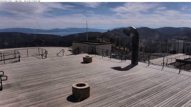 view from Palisades High Camp Views on 2026-09-15