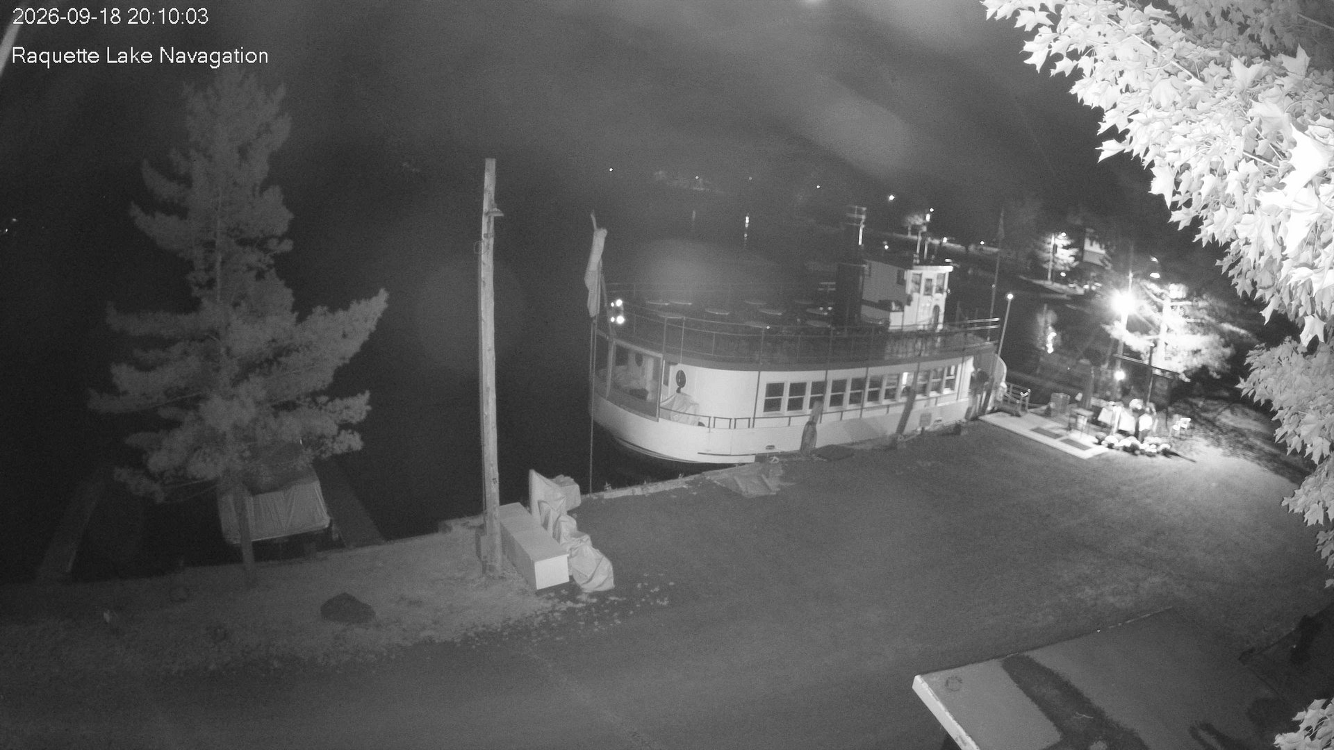 time-lapse frame, Raquette Lake Navigation  webcam