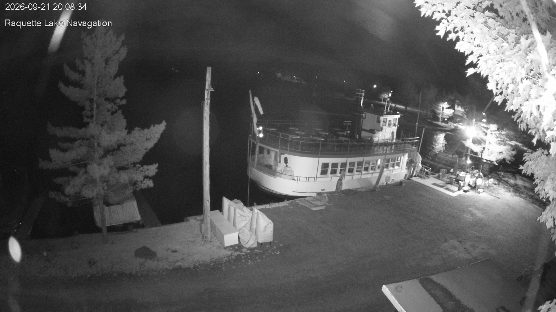 time-lapse frame, Raquette Lake Navigation  webcam