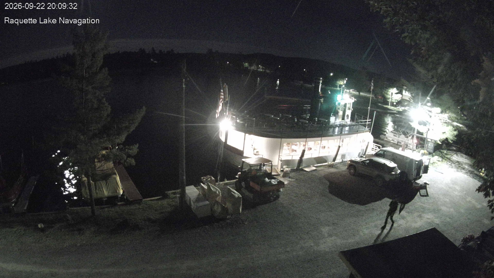 time-lapse frame, Raquette Lake Navigation  webcam