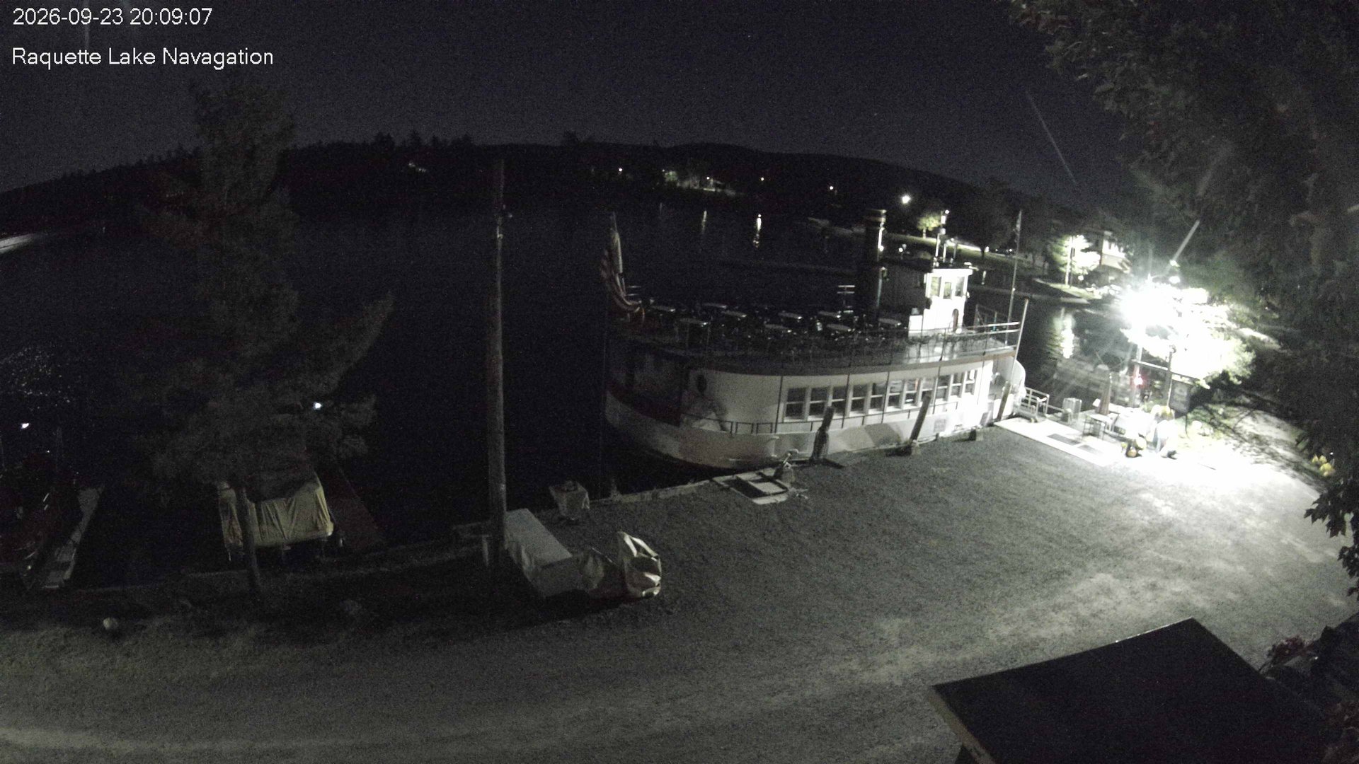 time-lapse frame, Raquette Lake Navigation  webcam