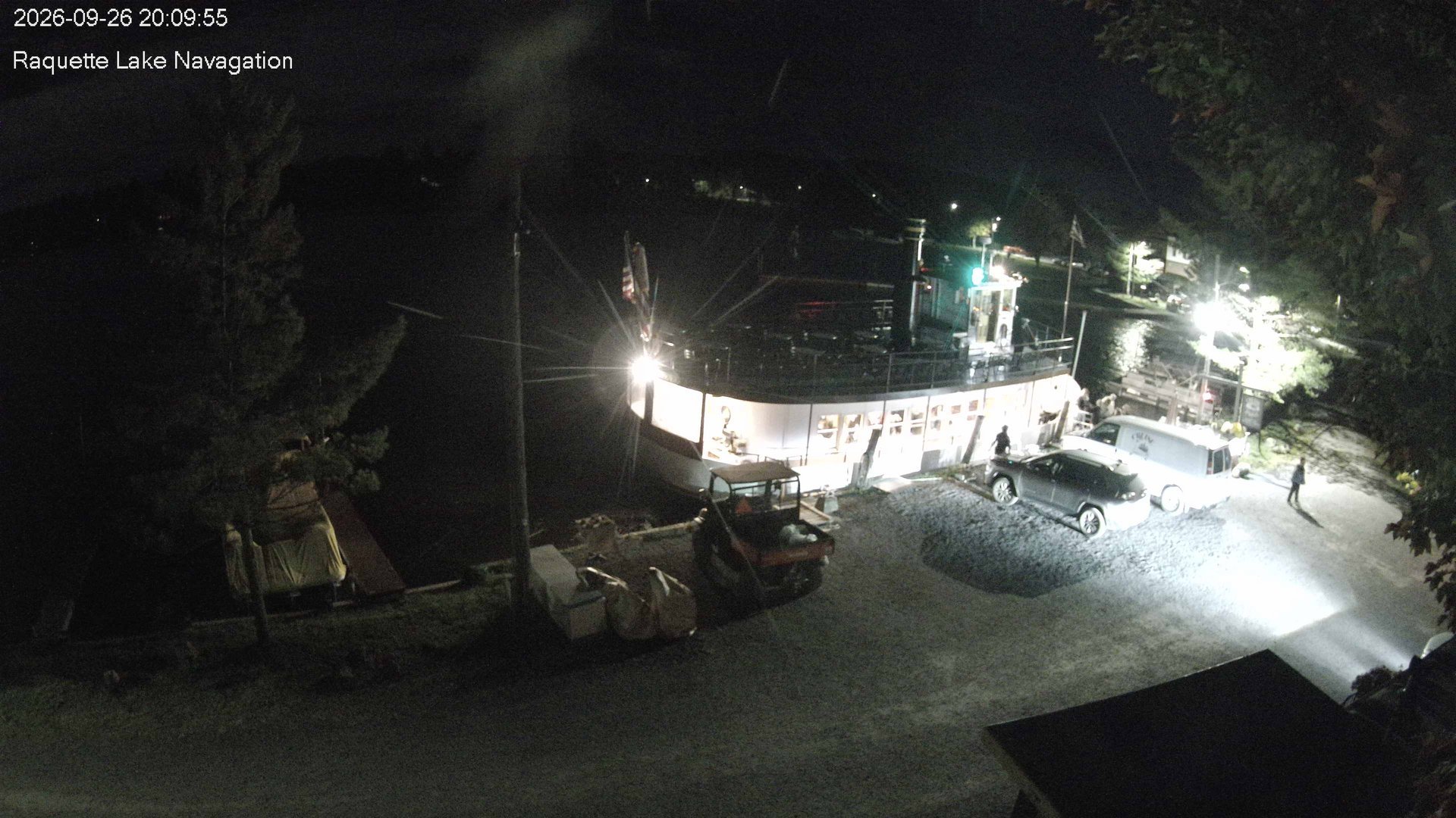 time-lapse frame, Raquette Lake Navigation  webcam