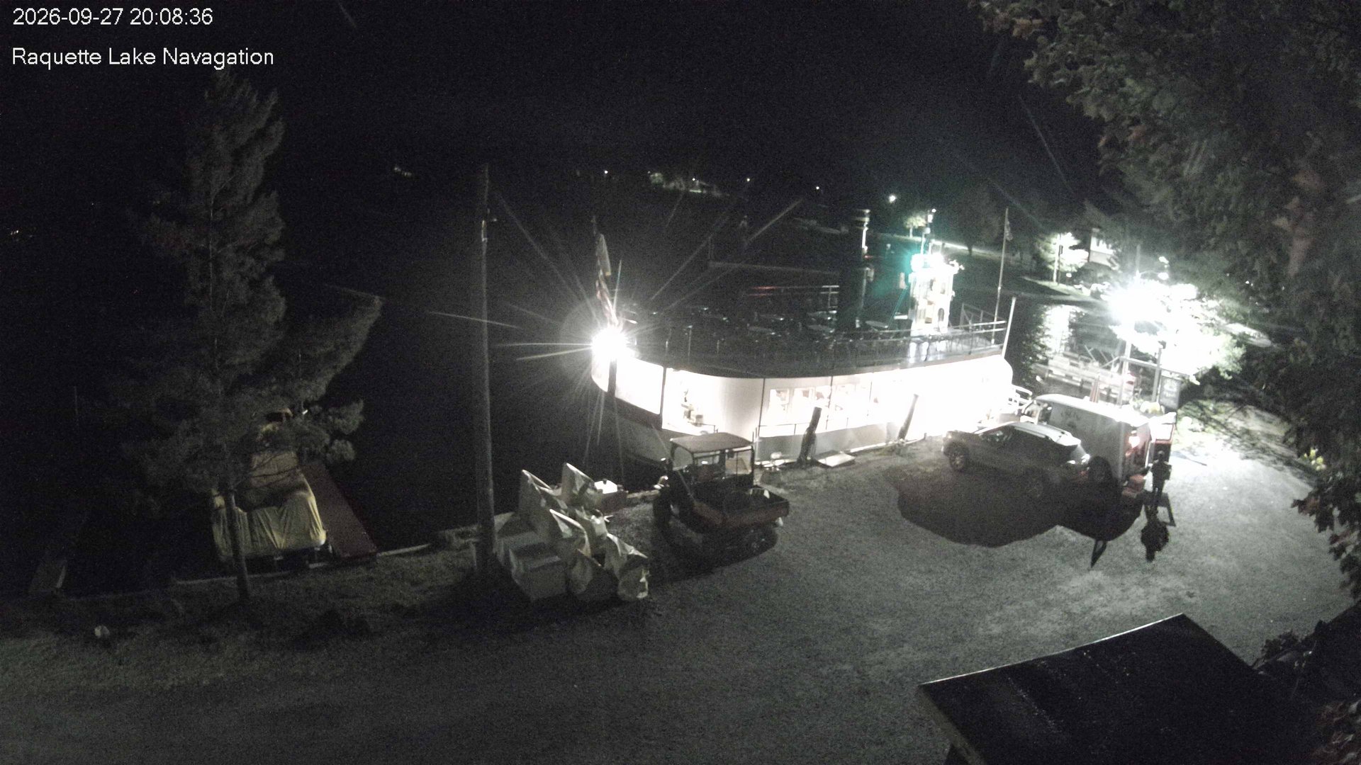 time-lapse frame, Raquette Lake Navigation  webcam
