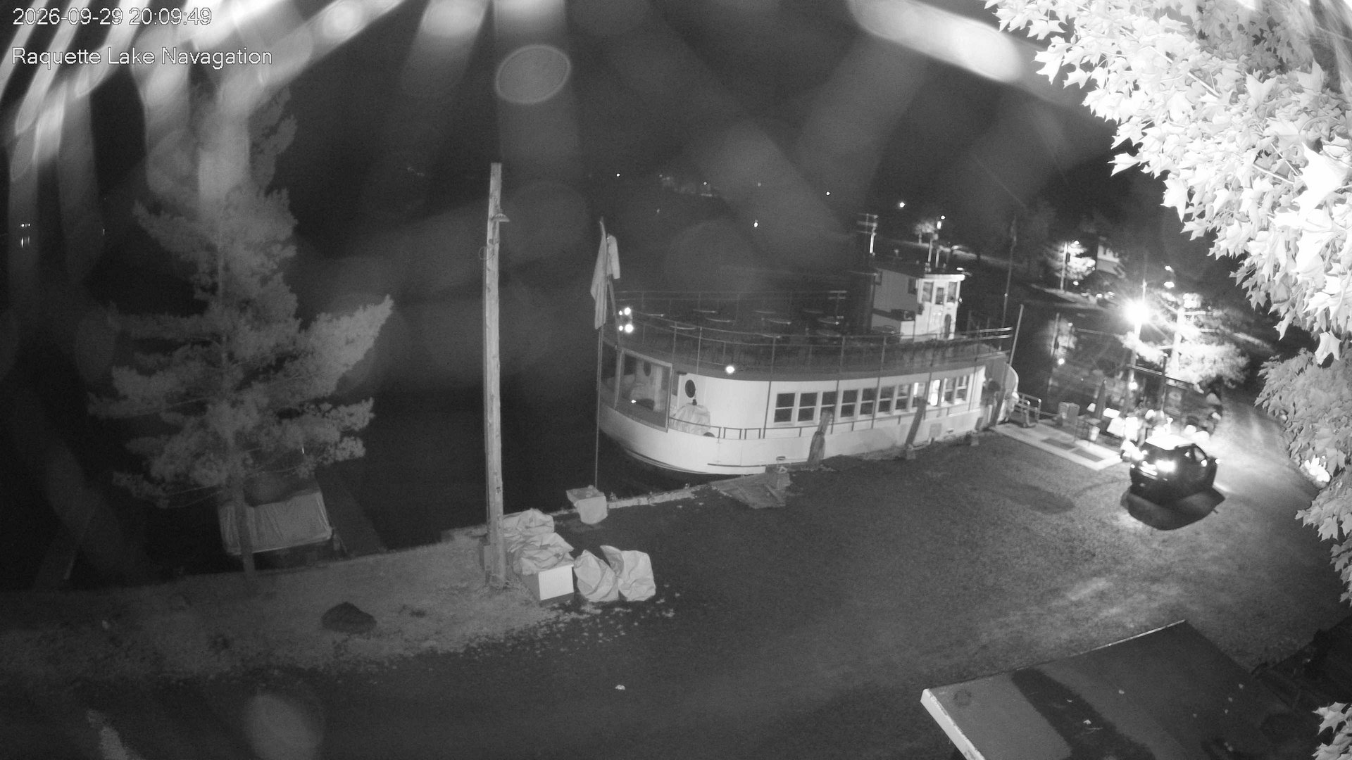 time-lapse frame, Raquette Lake Navigation  webcam