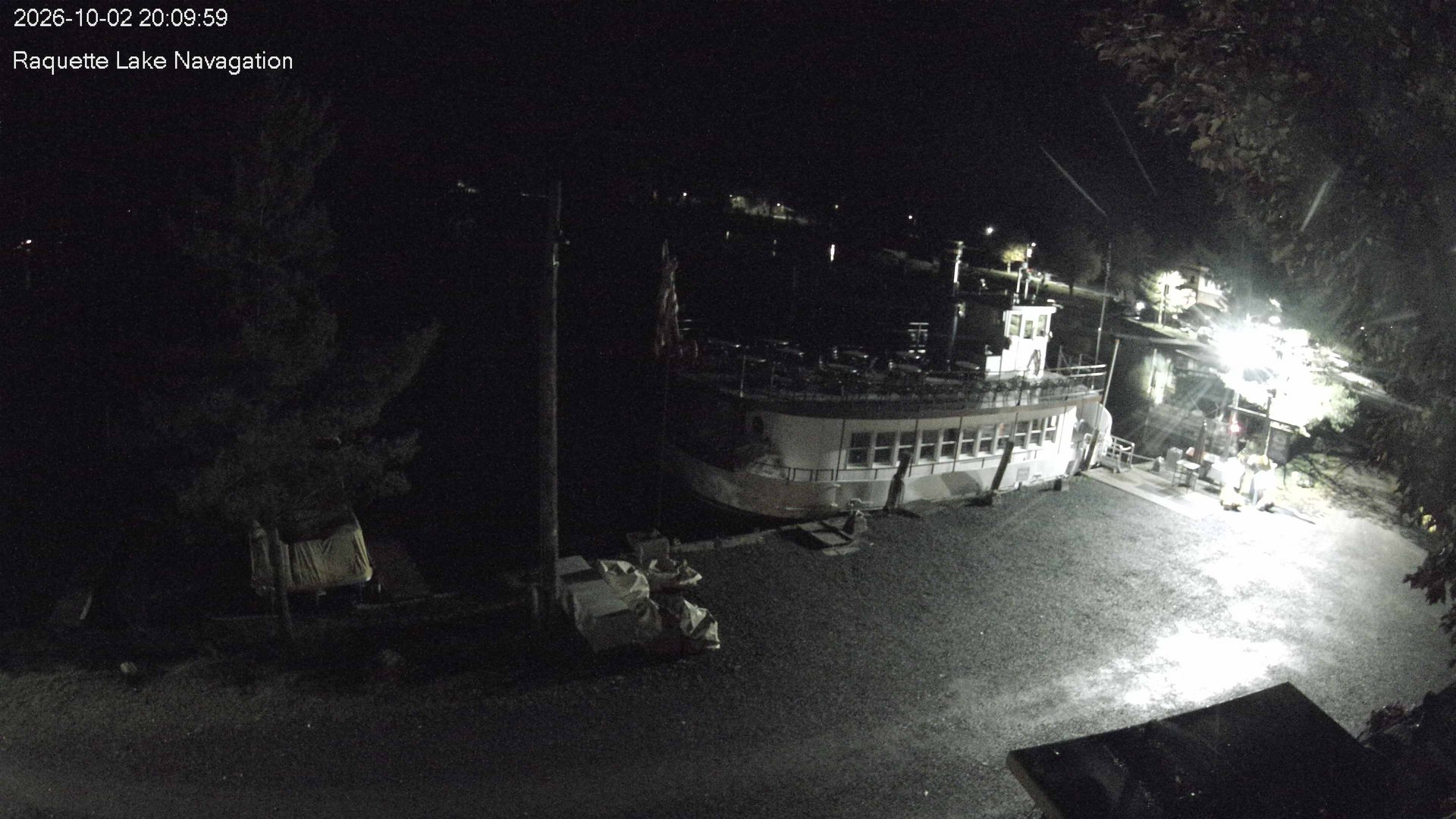 time-lapse frame, Raquette Lake Navigation  webcam