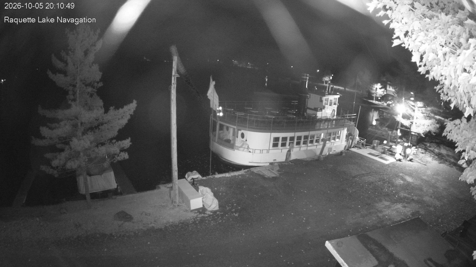 time-lapse frame, Raquette Lake Navigation  webcam