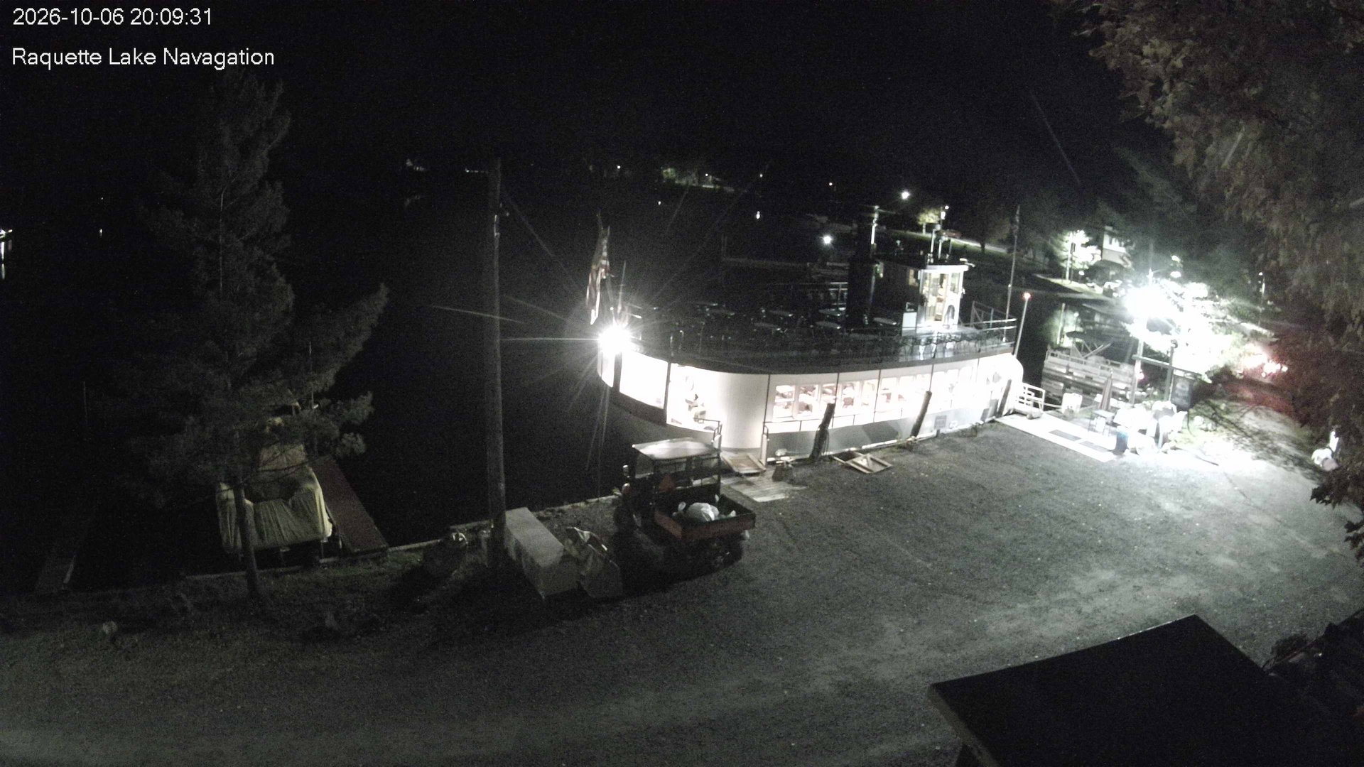 time-lapse frame, Raquette Lake Navigation  webcam