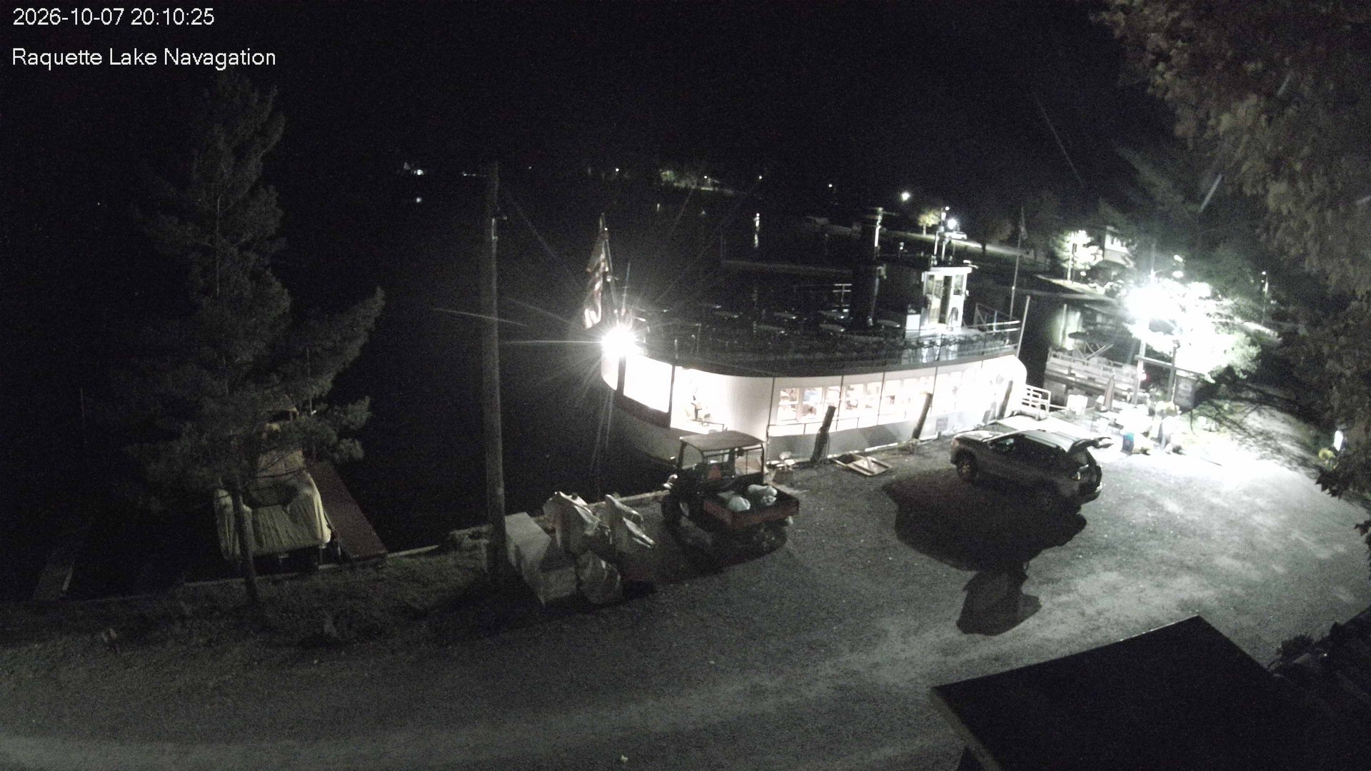 time-lapse frame, Raquette Lake Navigation  webcam