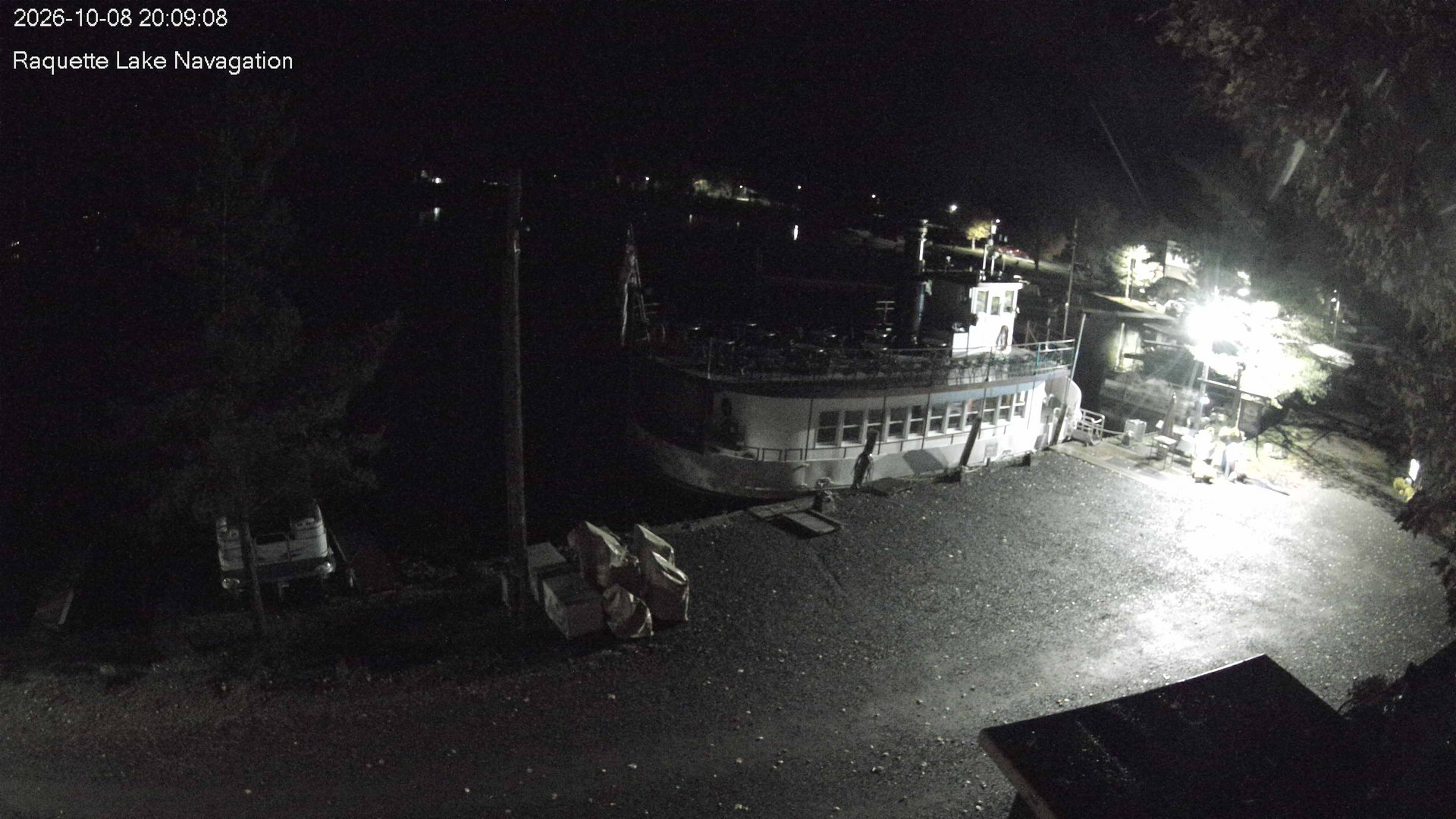 time-lapse frame, Raquette Lake Navigation  webcam
