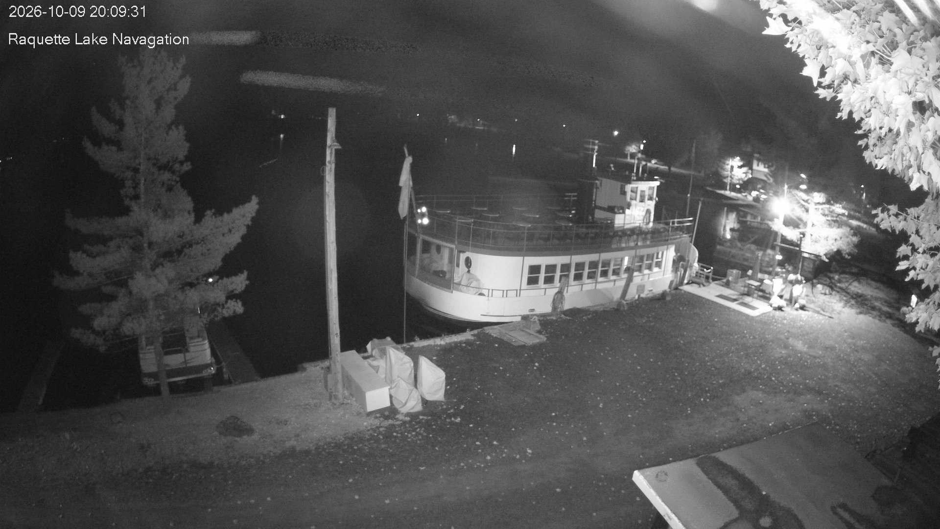 time-lapse frame, Raquette Lake Navigation  webcam