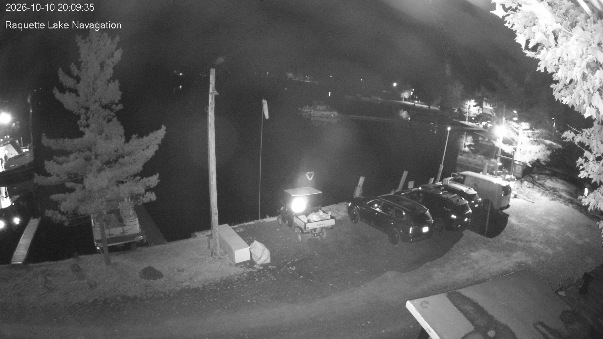 time-lapse frame, Raquette Lake Navigation  webcam