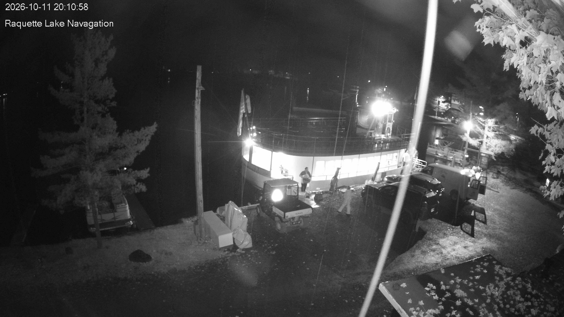time-lapse frame, Raquette Lake Navigation  webcam