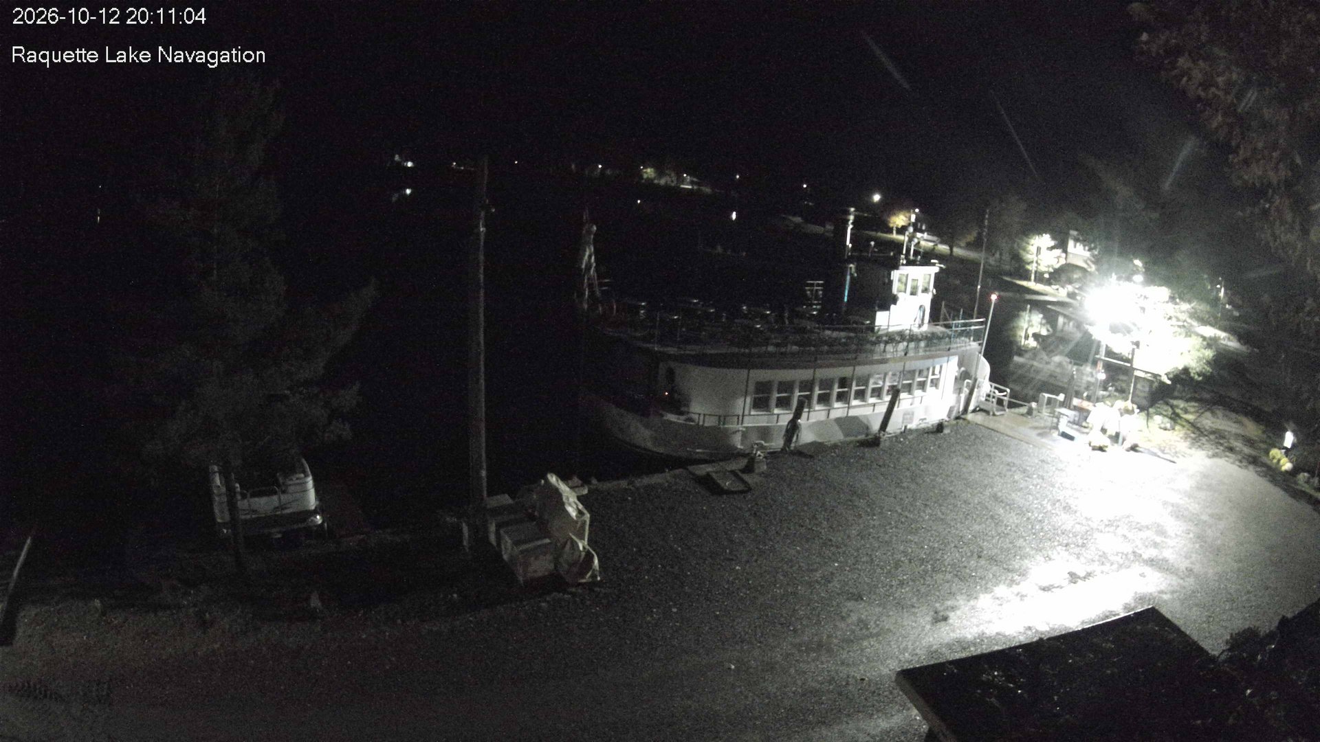 time-lapse frame, Raquette Lake Navigation  webcam