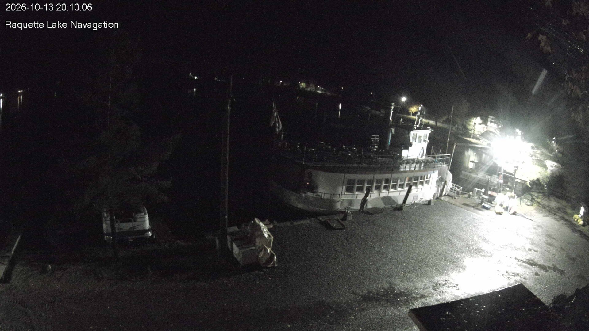 time-lapse frame, Raquette Lake Navigation  webcam